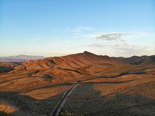 road trough mountains in arizona