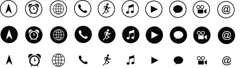 web icon set - vector
