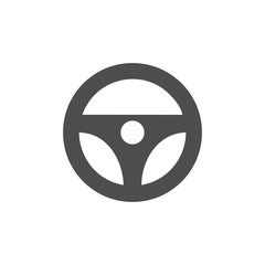 steering wheel icon vector design symbol