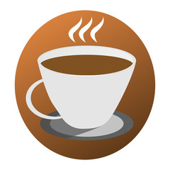 Coffee cup Logo Template vector icon design isolated on white background