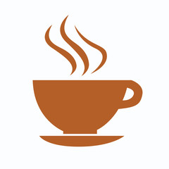 Coffee cup Logo Template vector icon design isolated on white background