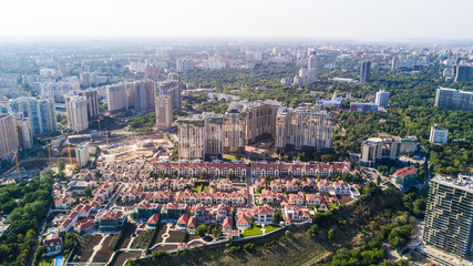Naklejka premium Aerial view of Odessa historical city centre in Ukraine