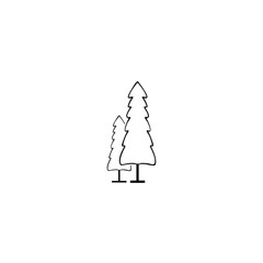 Tree Line Logo Template vector symbol