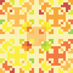 Abstract vector background with bright colorful square  elements