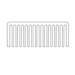 comb logo/icon on black and white vector design