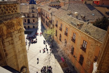 Top viwe for the roofs of Toledo. Toledo was declared a World Heritage Site by UNESCO in 1986 for...