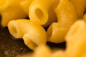 cooked pasta with butter, macro