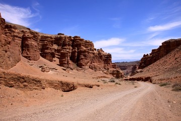 Fototapeta na wymiar Charyn Canyon, Kazakstan