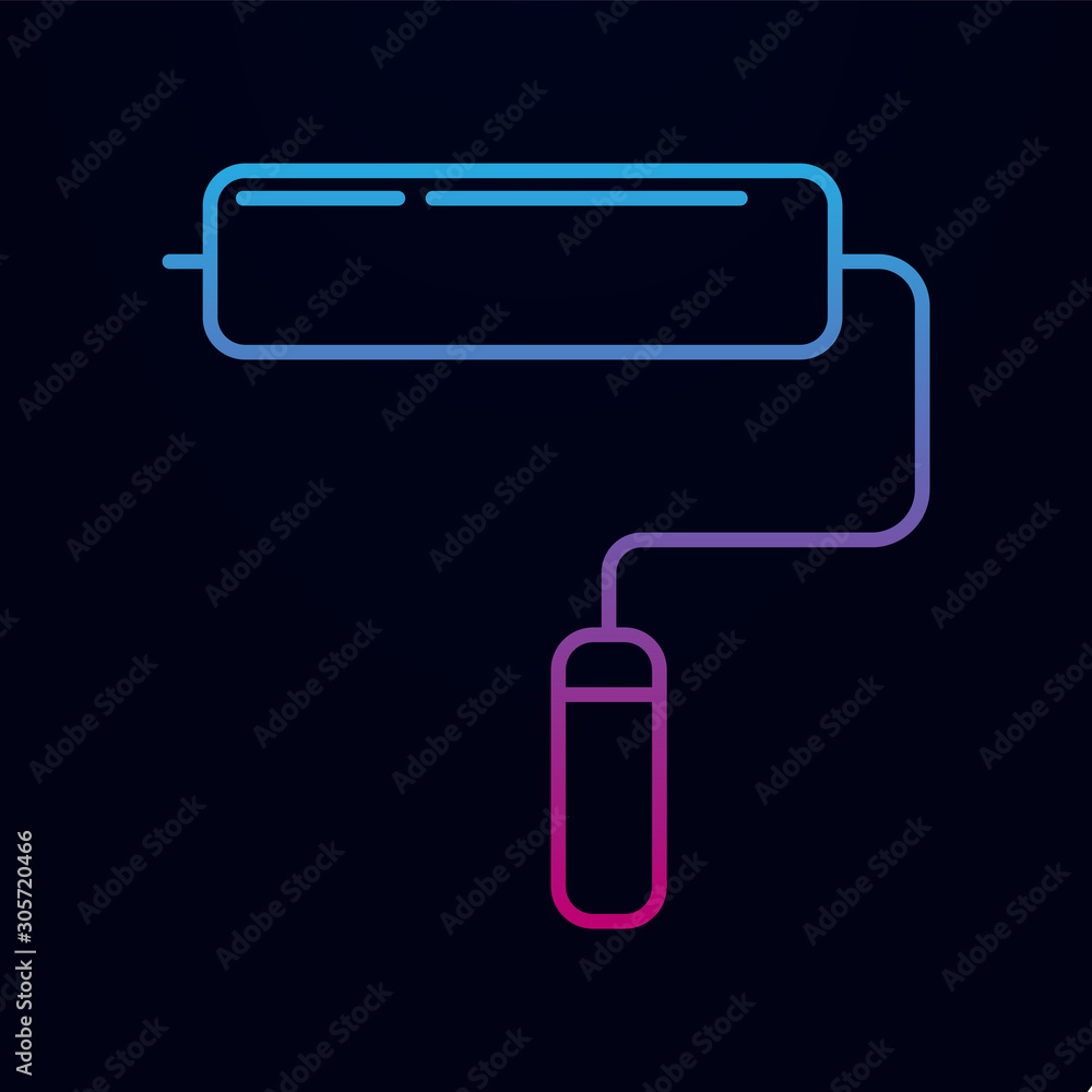 Poster roller nolan icon. simple thin line, outline vector of real estate icons for ui and ux, website or m
