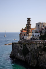 Fototapeta na wymiar a view perhaps less famous than the city of Amalfi