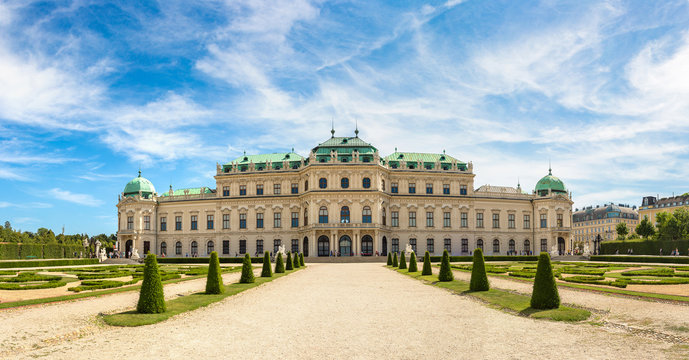 Belvedere Palace in Vienna, Austria
