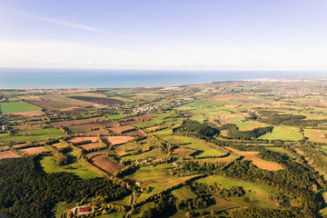 Fototapeta na wymiar Aerial panorama of the earth. 