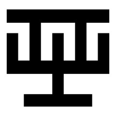 Obraz premium Adinkra hwehwemudua symbol of high quality 