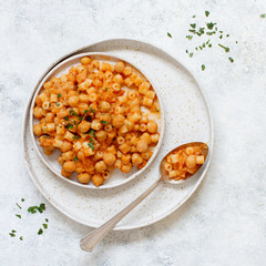 Ditalini pasta with chickpeas