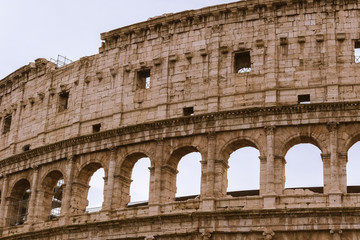 Obraz premium Ruins of the Colosseum in Rome, Italy.