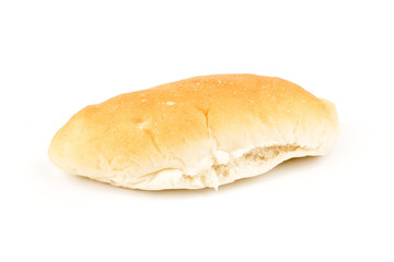banh mi - hot dog bun or vietnamese bread isolated on white background