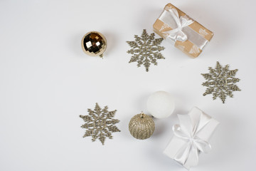 christmas tree decoration on white background