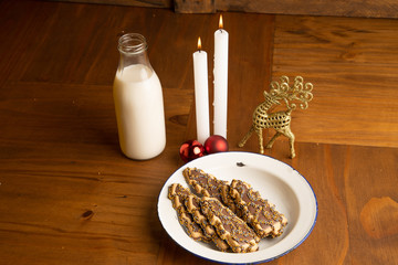 Christmas tree-shaped Christmas chocolate cookies