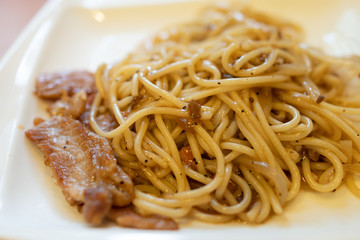 Taiwan's regular breakfast, healthy national breakfast, black pepper iron noodles