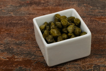 Capers in the bowl