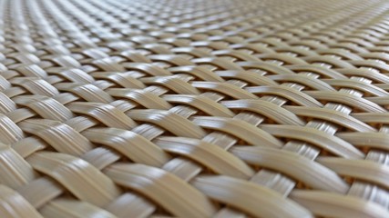 Woven plastic rattan texture for background.