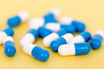 Daily vitamins to maintain a good health, morning routine.
