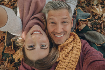 couple in autumn fall season 