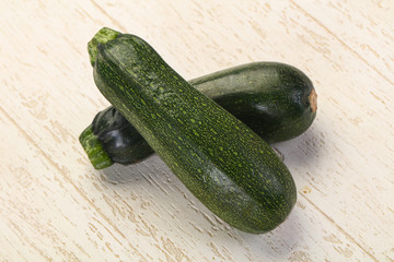 Raw ripe zucchini