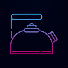 Tea kettle nolan icon. Simple thin line, outline vector of kitchen icons for ui and ux, website or mobile application