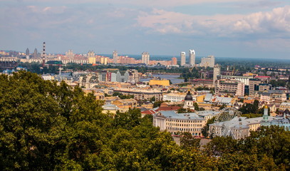 Fototapeta na wymiar Panorama of Kiev