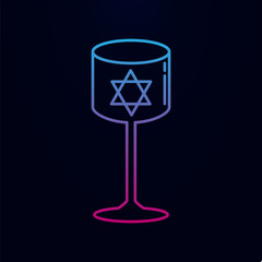 Muslim man praying nolan icon. Simple thin line, outline vector of religion icons for ui and ux, website or mobile application