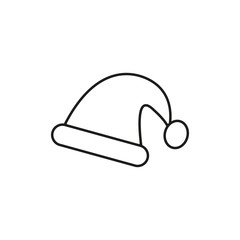 Santa Hat Outline Icon