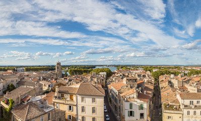 Aerial view of Arles, France