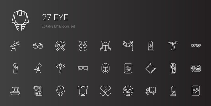 eye icons set