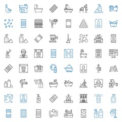Obraz premium shower icons set