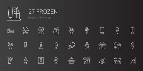 frozen icons set