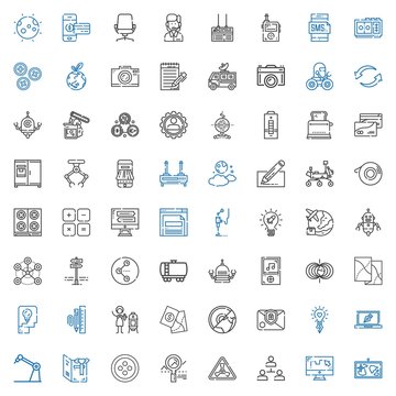 technology icons set