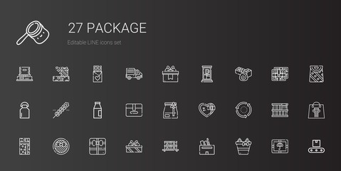 package icons set