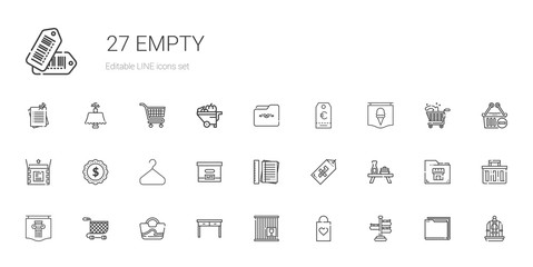 empty icons set