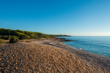 The sea in the Sierra de Irta in Alcocebre