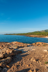 The sea in the Sierra de Irta in Alcocebre