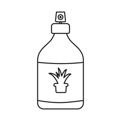 Isolated object of bottle and oil icon. Web element of bottle and aloe stock vector illustration.