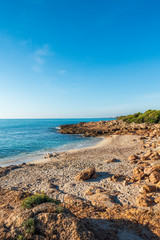 The sea in the Sierra de Irta in Alcocebre