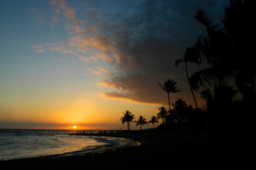 Ball on the Hoizon on Kauai