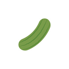 vegetable cucumber flat style icon