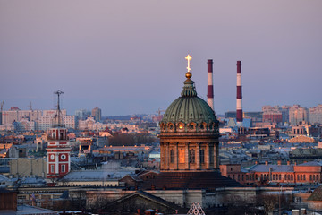 Fototapeta premium View from Isaak cathedral, Saint-Petersburg, Russia