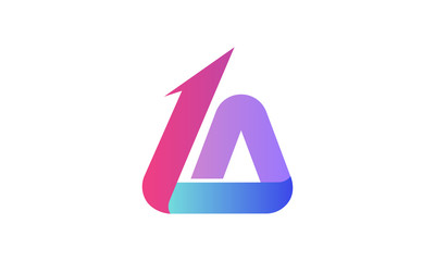 triangle lettering a