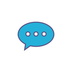 speech bubble fill style icon