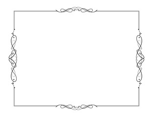 Ornamental decorative frame created in vector.
