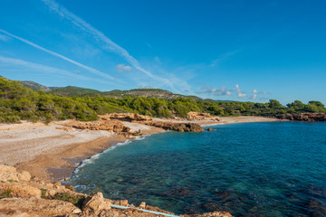 Obraz premium The sea in the Sierra de Irta in Alcocebre